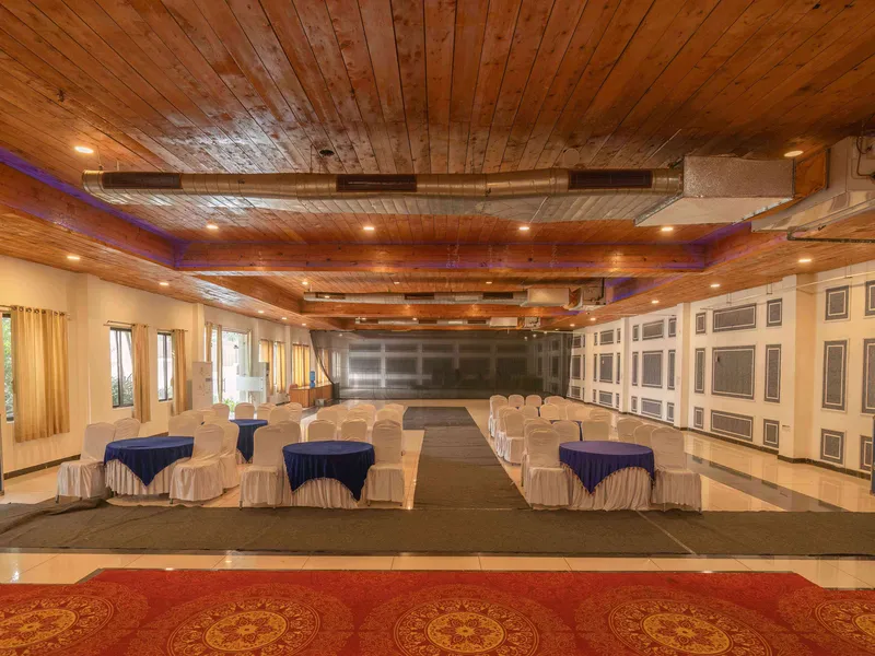Corbett Vow Resort banquet hall
