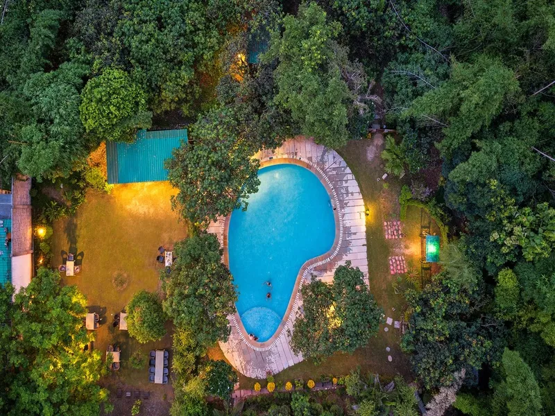 Corbett Serenity Resort Drone View